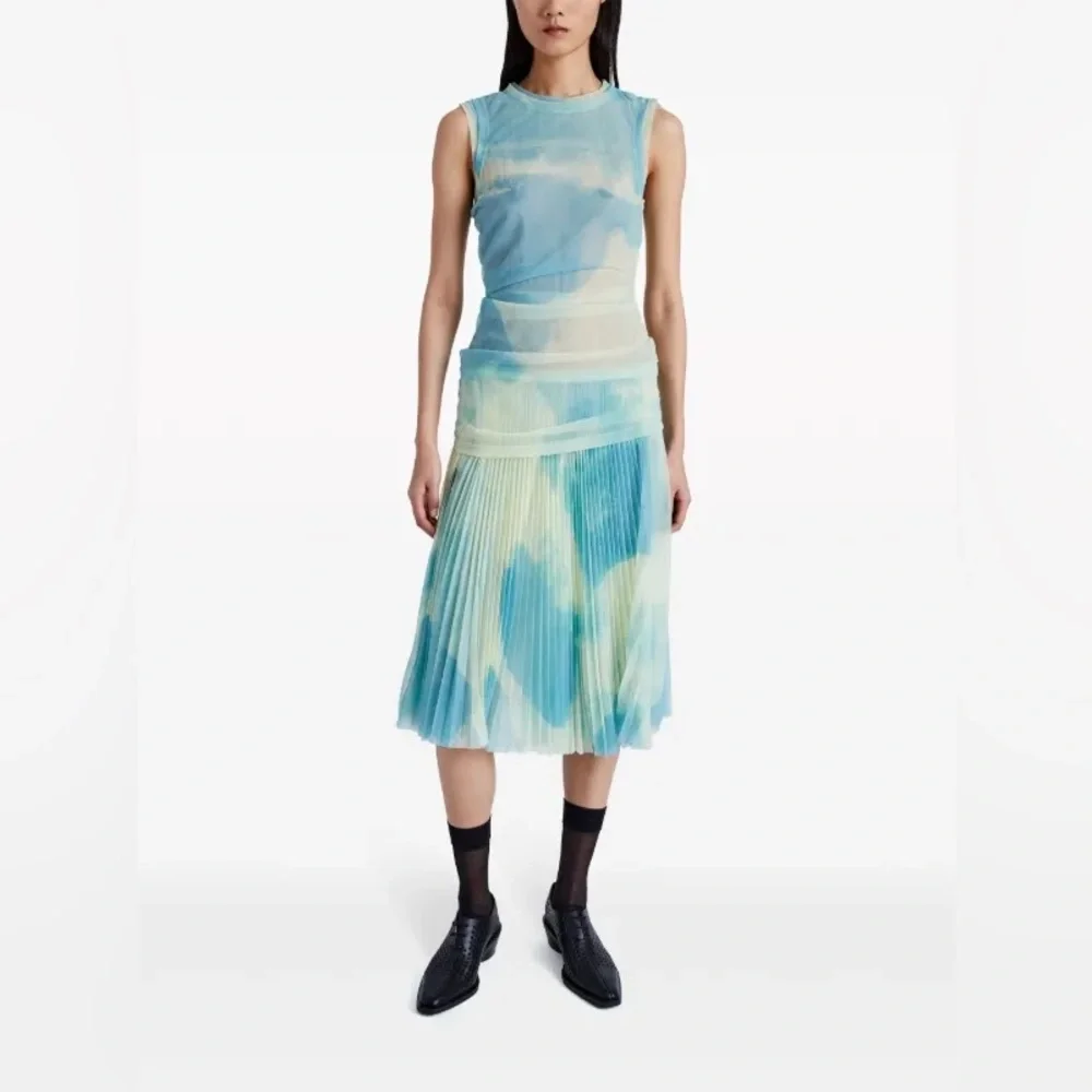PROENZA SCHOULER Layered printed chiffon dress NWT - Picture 5 of 12